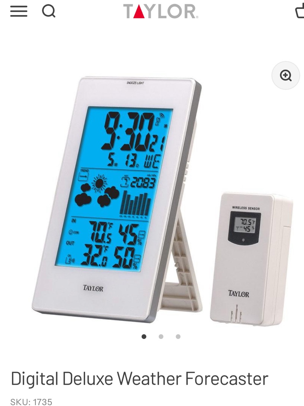 Deluxe 3 Channel Weather Forcaster